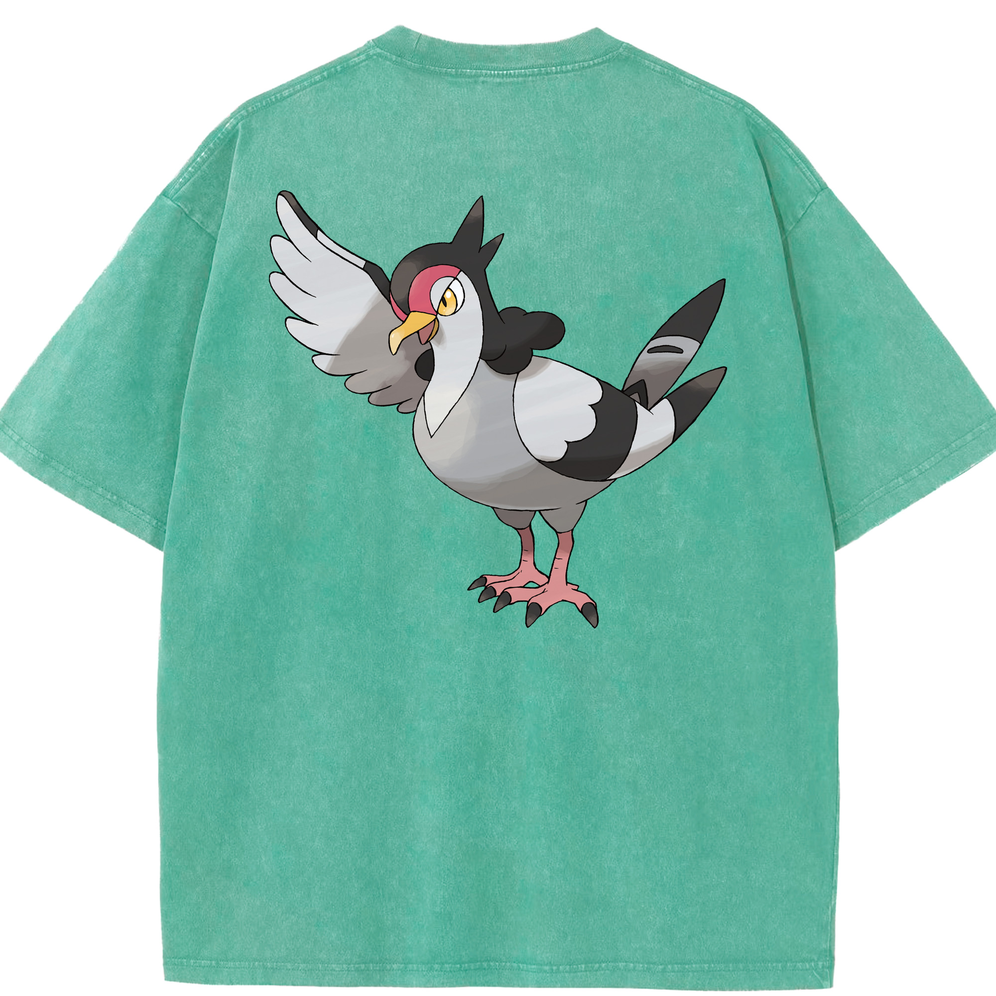 （画像用） ポケットモンスター Pokémon 綿100% ヴィンテージ風 半袖Tシャツ（背面プリント）